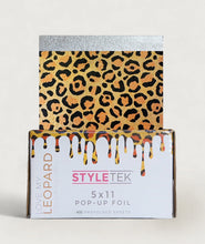 Load image into Gallery viewer, Leopard Cooboard pop-up foils 500 sheets for teasy lights and highlights